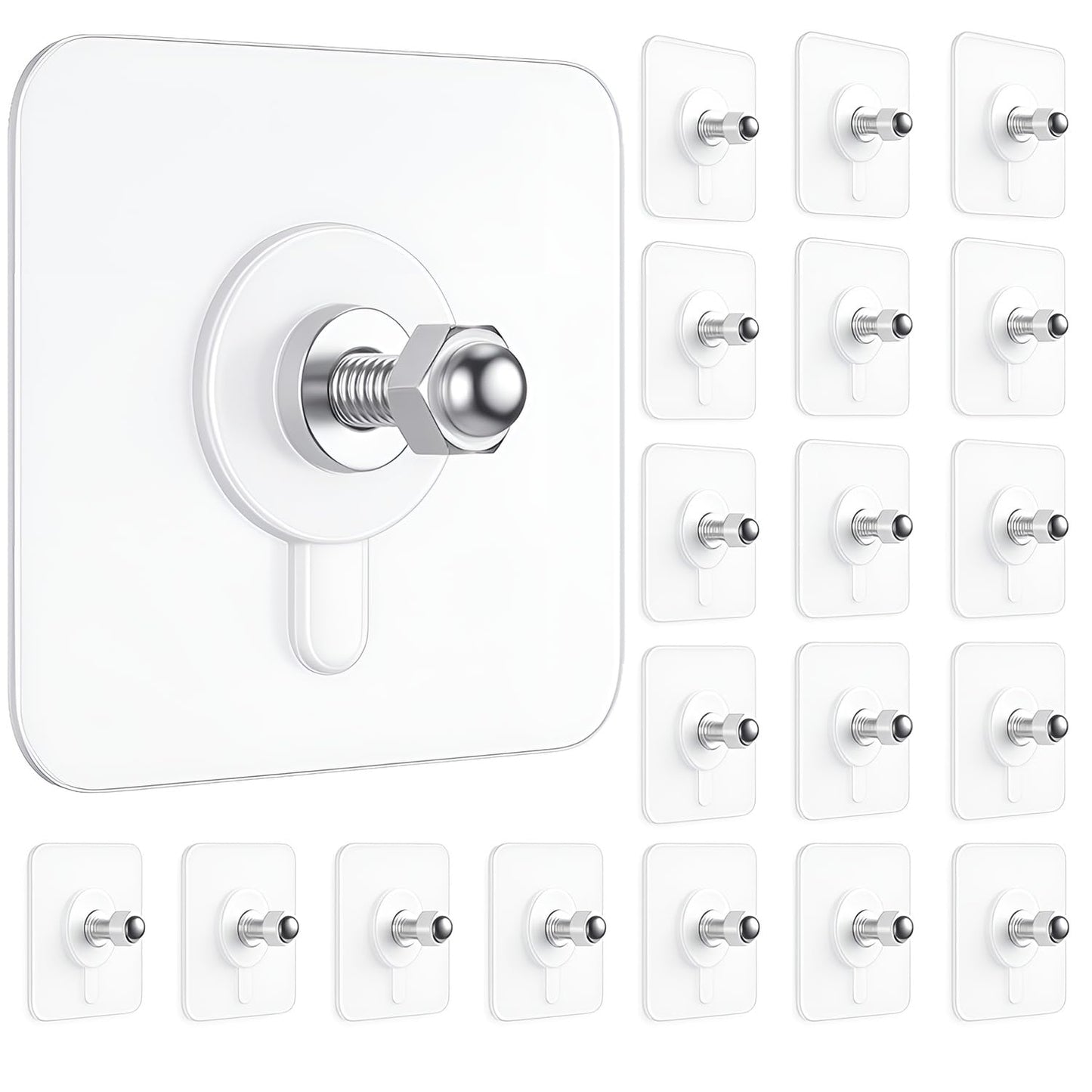 20 Pcs Self Adhesive Screw Hooks for Hanging
