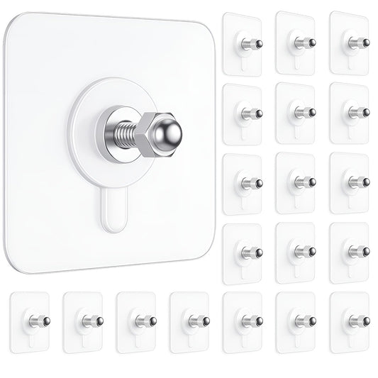 20 Pcs Self Adhesive Screw Hooks for Hanging