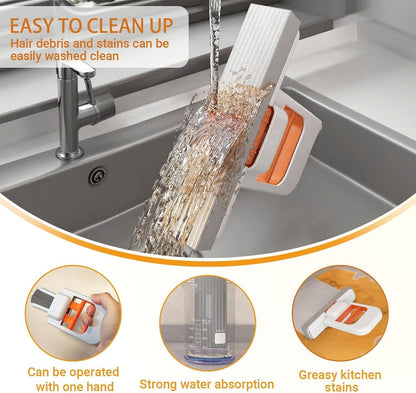 1 Pcs Mini Foldable Desktop Mop for Kitchen